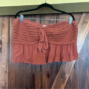 Crochet crop top  strapless
